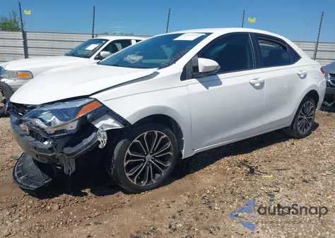 2015 Toyota Corolla S Plus from USA, damaged, VIN 5YFBURHE2FP325071